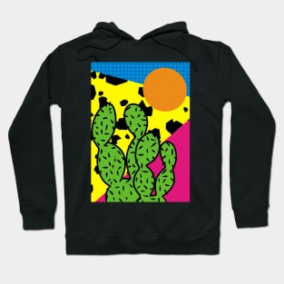 bold pop art cactus Hoodie